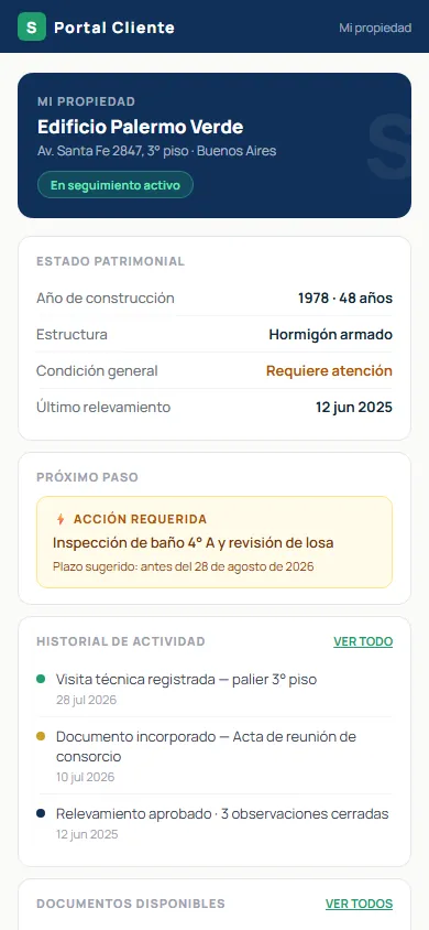 Portal cliente en celular