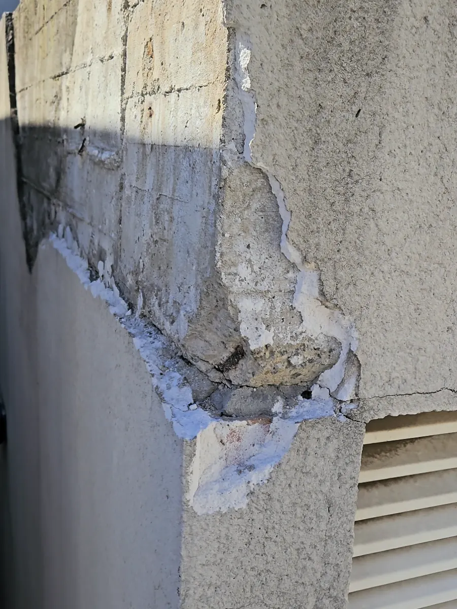 Patología en fachada de hormigón